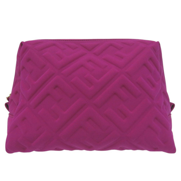 Fendi Handbags - Fendi Beauty Clutch FF Zucca Polyamide Purple